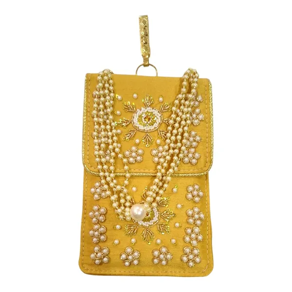 Yellow_Hand_Embroidered_Pearl_&_Zari_Work_Phone_Sling_For_Women_&_Girls_With_Pearl_Drawstring