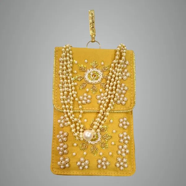 Yellow_Hand_Embroidered_Pearl_&_Zari_Work_Phone_Sling_For_Women_&_Girls_With_Pearl_Drawstring