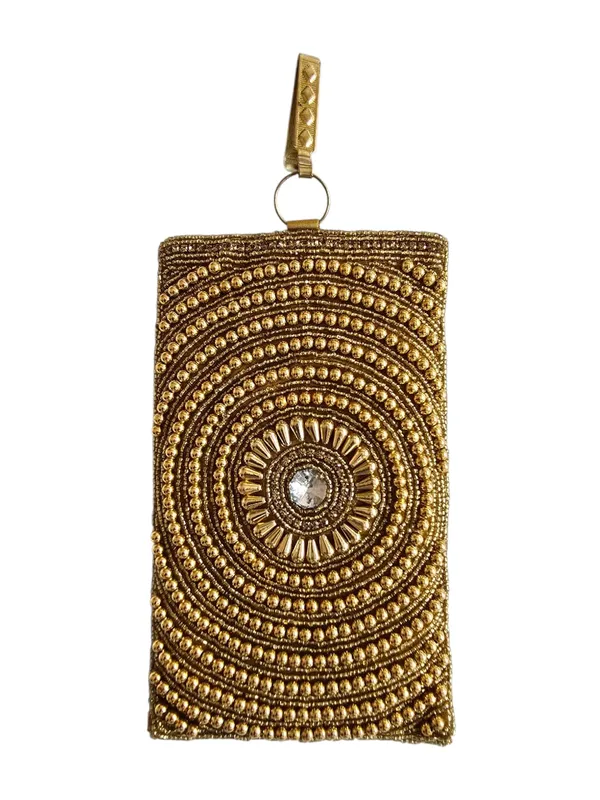 Ethnic_Mobile_Pouch_with_Diamond_and_Moti_Bead_Work_Waist_Clip_Hook_&_Sling_Chain_(removable)_|_Ladies_Women’s_Handbag_Wallet_Sling_Purse_|_Party_Wedding_Festival_Giveaways_Gift