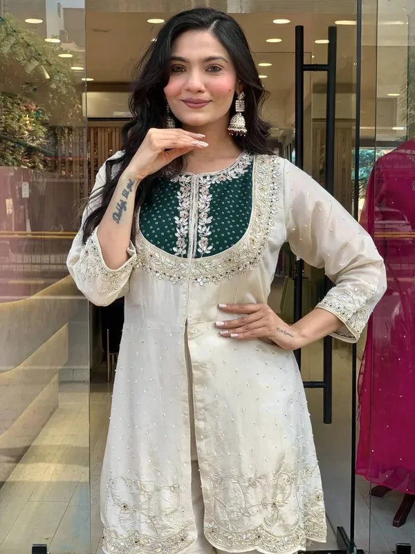 Green_Roman_Silk_Embroidered_Kurta_Palazzo_Set_For_Women