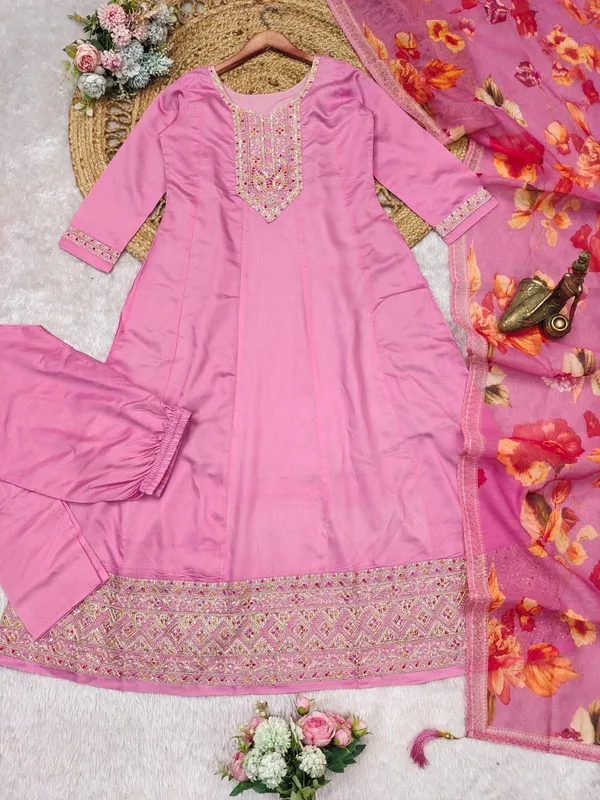 Pastel_Pink_Roman_silk_embroidery_3_pcs_suit_For_Women
