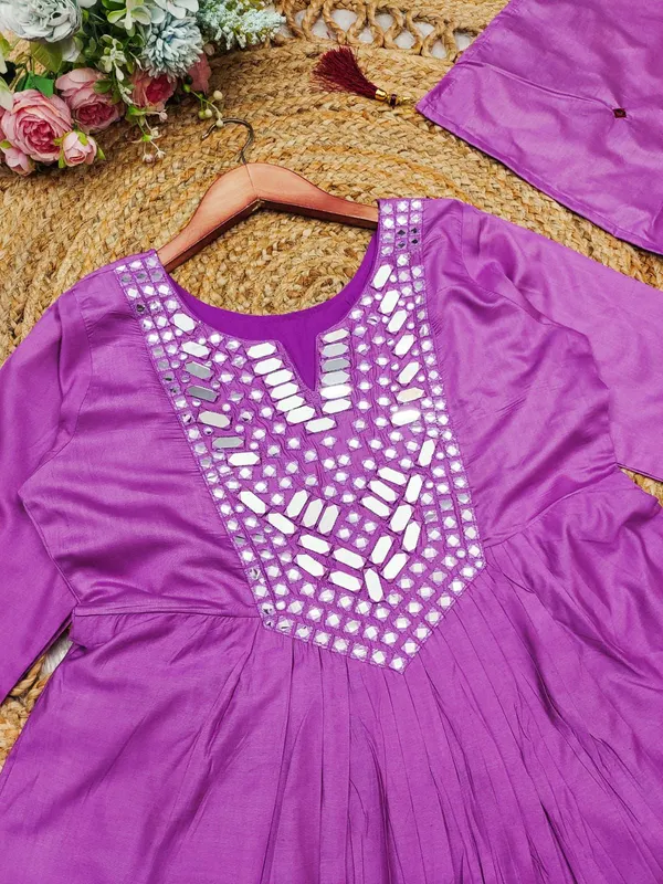 Pink_Muslin_Cotton_Mirror_Work_Kurti_Set_For_Women