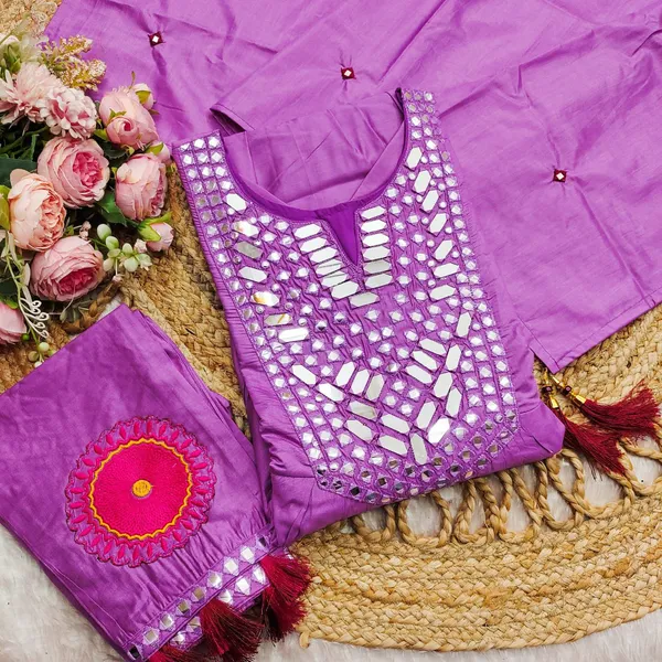 Pink_Muslin_Cotton_Mirror_Work_Kurti_Set_For_Women