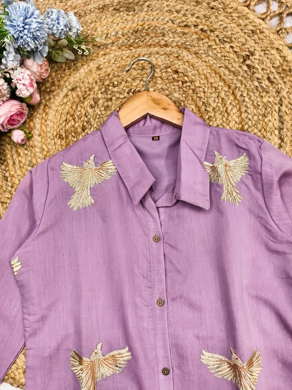 Purple_Roman_Silk_Kurti_Palazzo_set