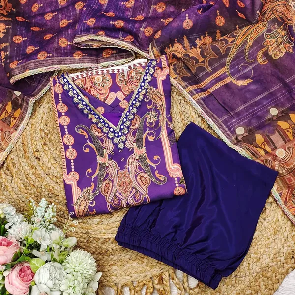 Purple_Satin_Silk_Printed_Satin_Suit_Set_with_Heavy_Stone_&_Embroidery_Work_For_Women