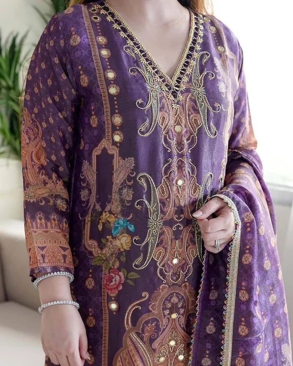 Purple_Satin_Silk_Printed_Satin_Suit_Set_with_Heavy_Stone_&_Embroidery_Work_For_Women