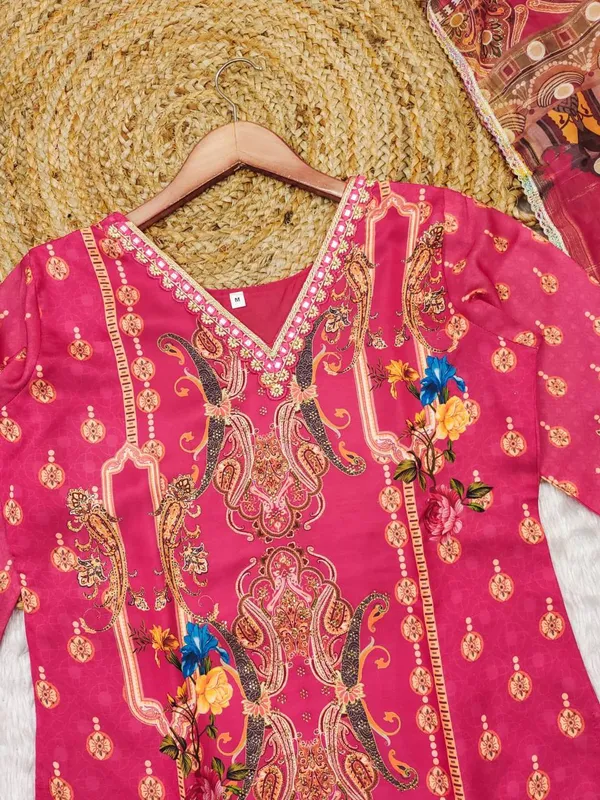 Red_Satin_Silk_Printed_Satin_Suit_Set_with_Heavy_Stone_&_Embroidery_Work_For_Women