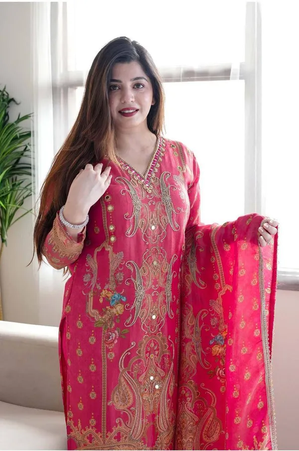 Red_Satin_Silk_Printed_Satin_Suit_Set_with_Heavy_Stone_&_Embroidery_Work_For_Women