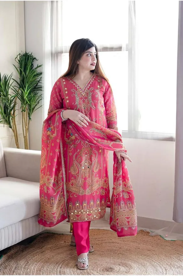 Red_Satin_Silk_Printed_Satin_Suit_Set_with_Heavy_Stone_&_Embroidery_Work_For_Women