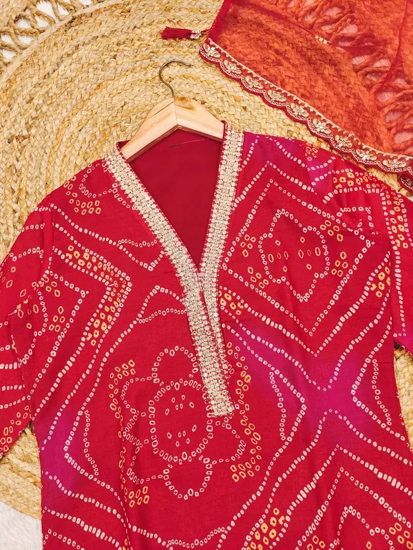 RED_ZARI_WORK_COTTON_KURTA_SET