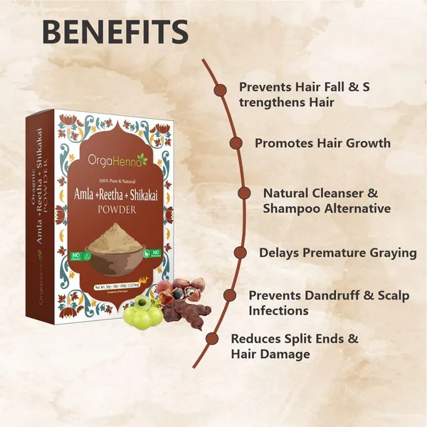 100%_Pure_&_Natural_Amla,_Reetha_&_Shikakai_Powder_|_Herbal_Hair_Cleanser_&_Conditioner_|_Promotes_Hair_Growth_&_Scalp_Health_|_100g_|_Vegan_&_Chemical-Free