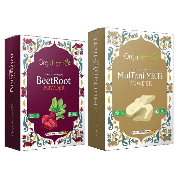 100%_Pure_&_Natural_|_Combo_of_2_Beetroot_&_Multani_Mitti_Powder_(2x100g)_|_Anti-Ageing_|_Skin_Brightening_|_100%_Organic_Face_Pack