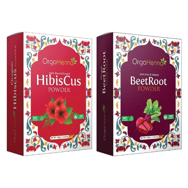 100%_Natural_&_Pure_|_Combo_of_2_Beetroot_&_Hibiscus_Powder_(2x100g)_|_Herbal_Face_&_Hair_Pack_|_Skin_Care_|_Soothing_&_Calming_|_100%_Organic