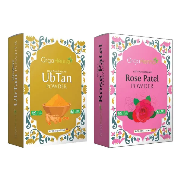 100%_Natural_&_Pure_|_Combo_of_2_|_Ubtan_&_Rose_Face_Pack_Powder_(2x100g)_|_Acne_Reduction,_Exfoliation_&_Skin_Soothing_|_Herbal_Glow_Formula