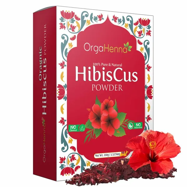 100%_Natural_&_Pure_|Combo_of_2|_Hibiscus_and_Orange_Peel_Powder_(2X100g)_|Skin_Care|_Glowing_Skin|Hydration|