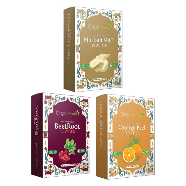 Natural_&_Pure_|_Combo_of_3|_Multani_Mitti,_Beetroot_and_Orange_Peel_(3X100g)_|Gives_Glowing_and_Nourish_Skin|_Soothing_and_Calming