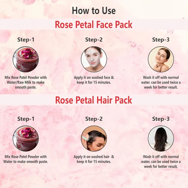 Rose_Petal_Powder_-_100g_|_100%_Pure_&_Natural_|_Rose_Powder_for_Face,_Skin_&_Hair_|_Face_Pack_Mask_for_Fairness,_Tanning_&_Glowing_Skin_|_Rich_in_Antioxidants_to_Revitalize_Health