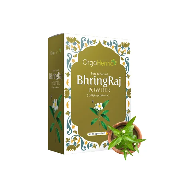100%_Natural_Bhringraj_Powder_Hair_Pack_For_Unisex
