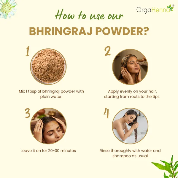 100%_Natural_Bhringraj_Powder_Hair_Pack_For_Unisex