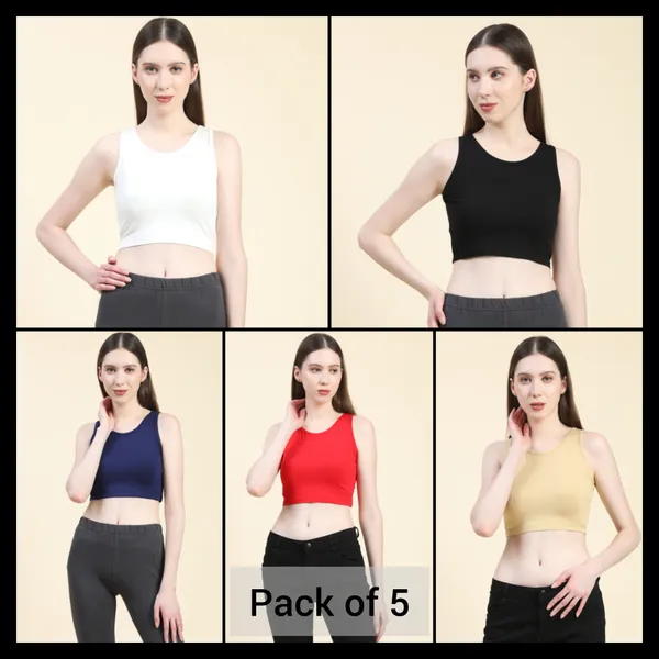 Pack_Of_5_Multicolor_Sleeveless_Crop_Top_For_Women