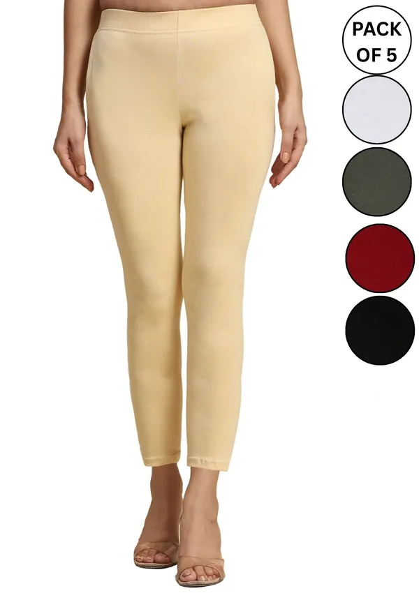 Pack_Of_5_Multicolor_Kurti_Pant_For_Women