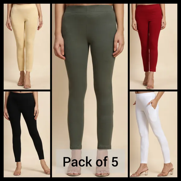 Pack_Of_5_Multicolor_Kurti_Pant_For_Women
