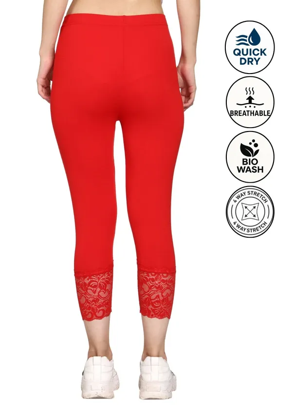 Pack_Of_3_Multicolor_Capri_3/4Th_Lace_Leggings_For_Women