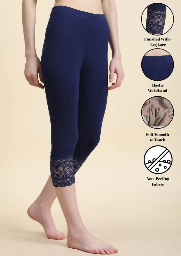 Pack_Of_3_Multicolor_Capri_3/4Th_Lace_Leggings_For_Women