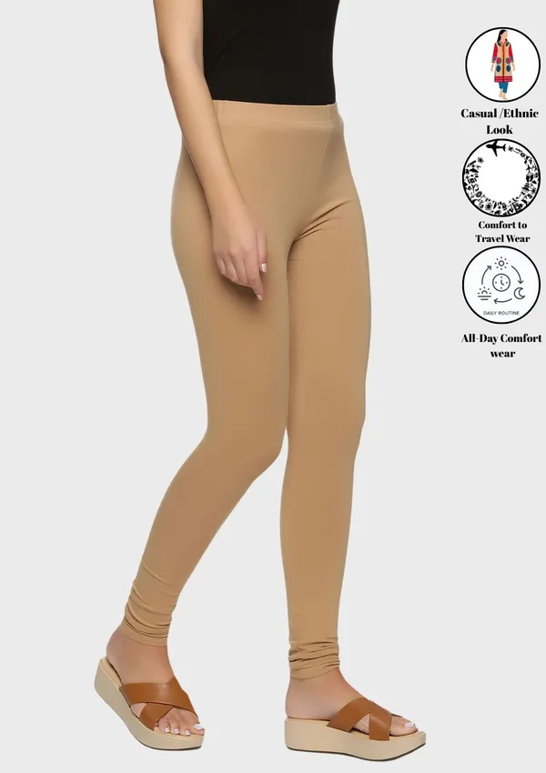 Pack_Of_5_Multicolor_Ultra_Soft_Cotton_Churidar_Leggings_For_Women