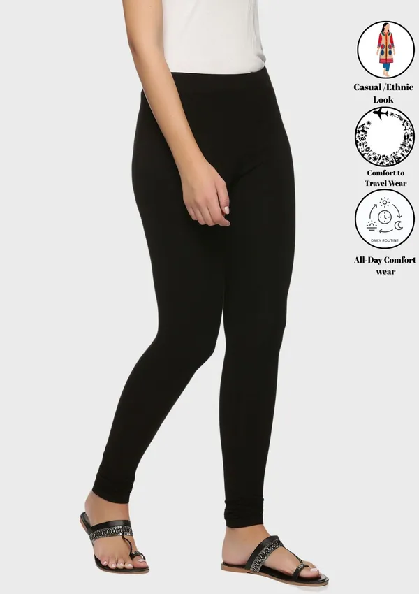 Pack_Of_5_Multicolor_Ultra_Soft_Cotton_Churidar_Leggings_For_Women