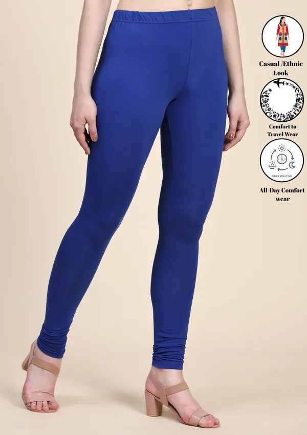 Pack_Of_5_Multicolor_Ultra_Soft_Cotton_Churidar_Leggings_For_Women