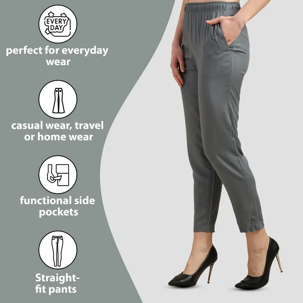 OUTFLITS_Women’s_Solid_Ankle-Length_Pants_|_Elastic_Waist_|_Straight_Fit_|_Comfortable_Daily_&_Office_Wear