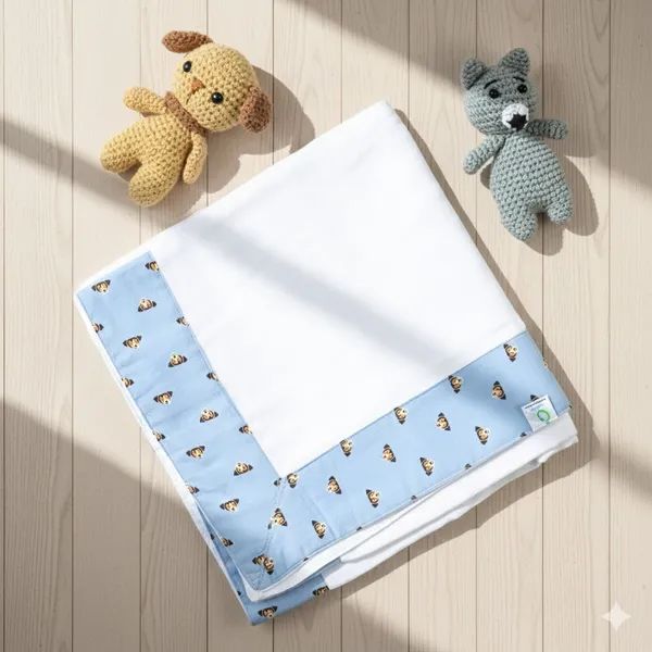 Brown_Elegant_Muslin_Dog_Pattern_Swaddle_For_Kids