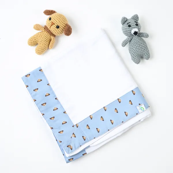 Brown_Elegant_Muslin_Dog_Pattern_Swaddle_For_Kids