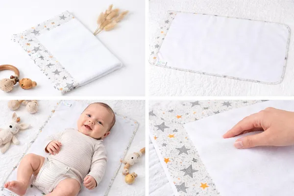 White_Elegant_Cotton_Star_Pattern_Changing_Mat_For_Kids_(Pack_Of_2)