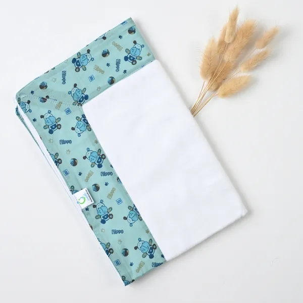 White_Elegant_Cotton_Hippo_Pattern_Changing_Mat_For_Kids_(Pack_Of_2)