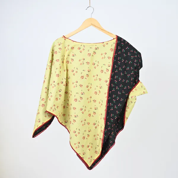 Black_&_Yellow_Elegant_Rayon_Red_Cherry_Pattern_Poncho_Dual