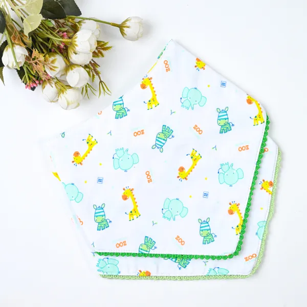 Elegant_Cotton_Zoo_Pattern_Burp_And_Bib_For_Kids