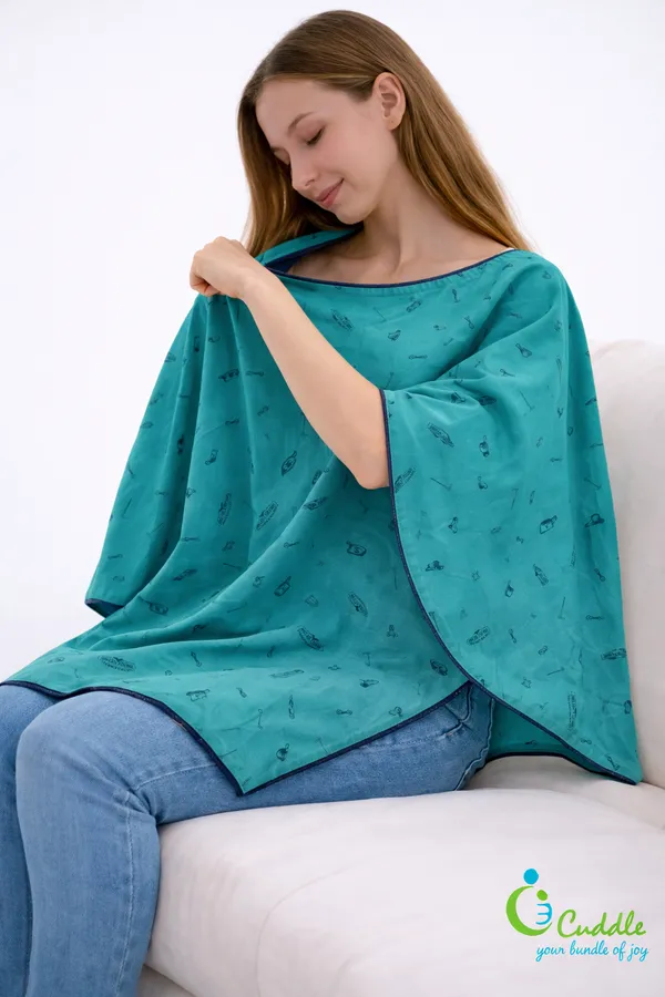 Green_Hat_Poncho_Single_For_Kids