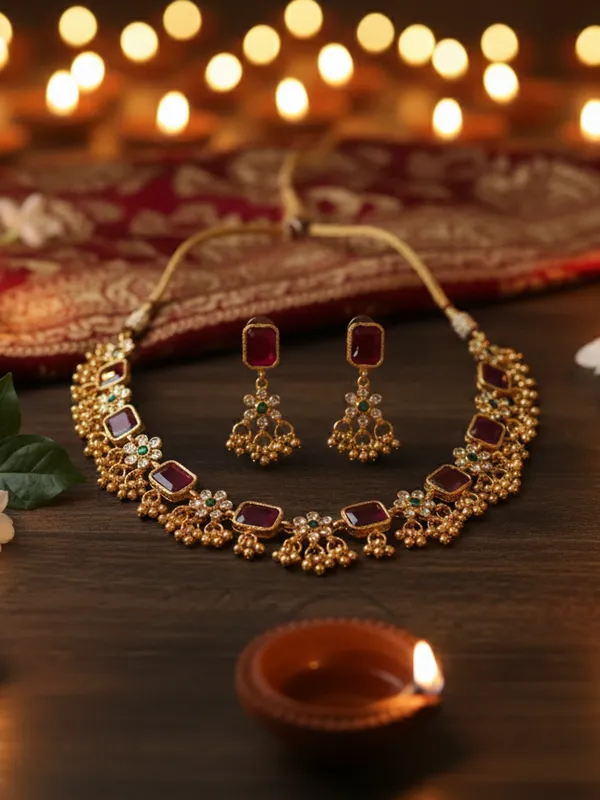 Antique__GOLDEN_TRADITION_NECKLACE_SET