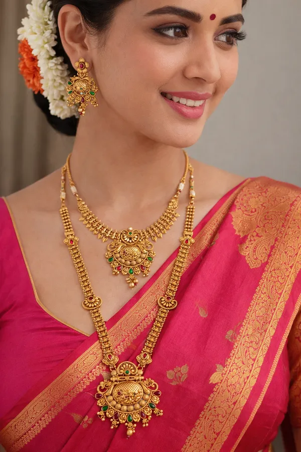 High_Gold_Pleated__Necklace_Comb_For_Woman