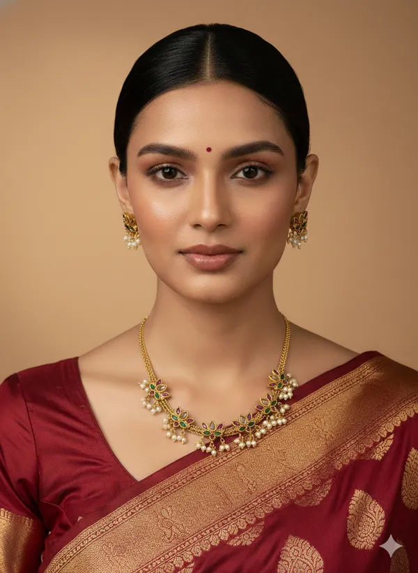 Saaz_Gold-Plated_Multicolor_Lotus_Set_