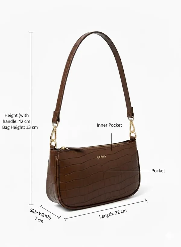 Dark_Brown_Faux_Leather_Premium_Shoulder_Bag_For_Women