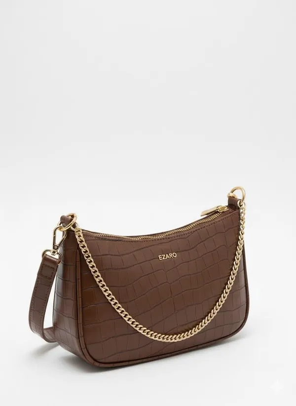 Dark_Brown_Faux_Leather_Premium_Shoulder_Bag_For_Women