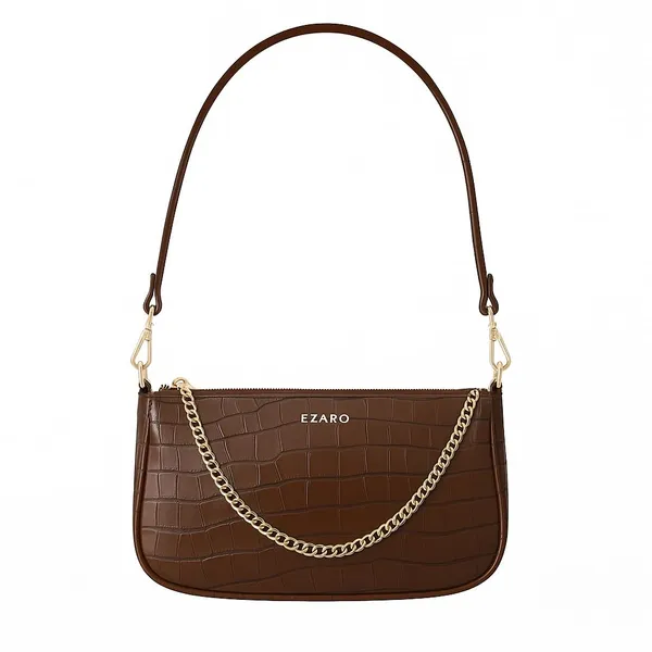 Dark_Brown_Faux_Leather_Premium_Shoulder_Bag_For_Women