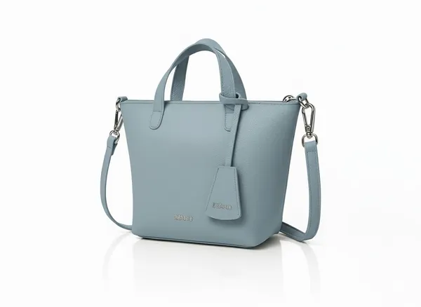 Sky_Blue_Faux_Leather_Premium_Shoulder_Bag_For_Women