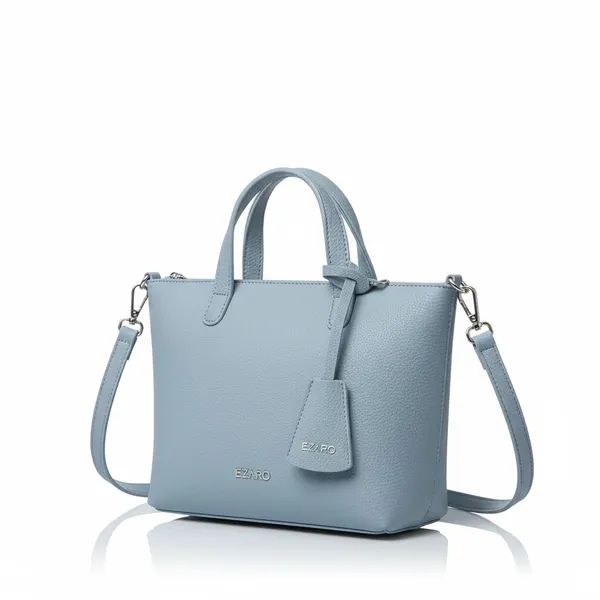 Sky_Blue_Faux_Leather_Premium_Shoulder_Bag_For_Women