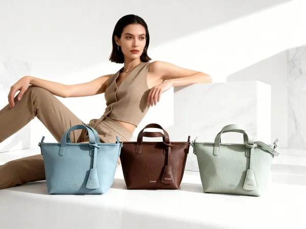 Sky_Blue_Faux_Leather_Premium_Shoulder_Bag_For_Women