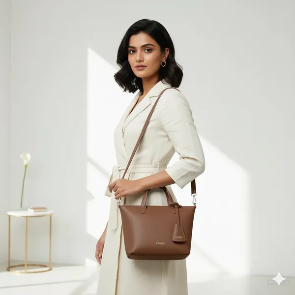 Moca_Brown_Faux_Leather_Premium_Shoulder_Bag_For_Women