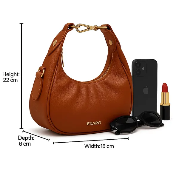 Brown_Faux_Leather_Premium_Shoulder_Bag_For_Women